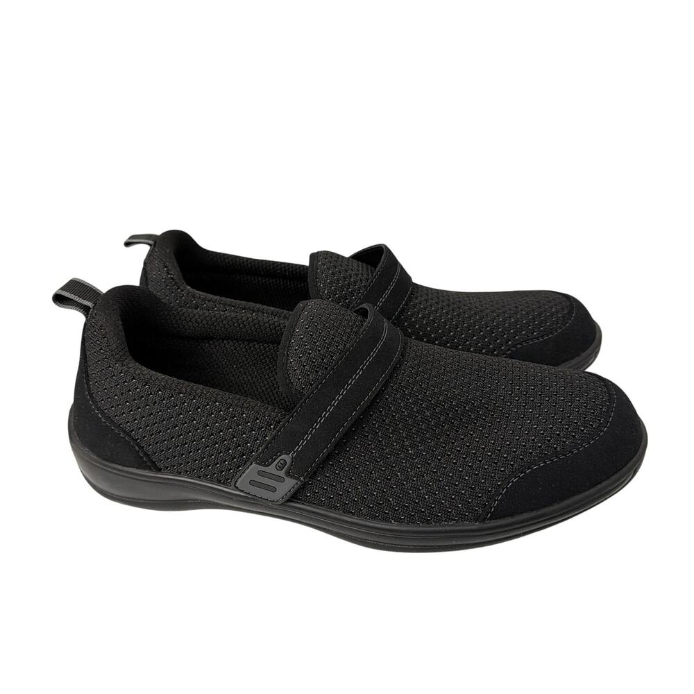 Orthofeet Quincy Black Shoes Womens Size 12 B No Insoles Comfort Diabetic - Picture 1 of 11